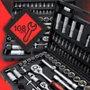 Steckschlüsselsatz 108 tlg. CV-Stahl 1/2" (12,5mm) und 1/4" Produktbild-Vorschau 3