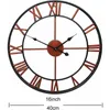 Gartenuhr Outdoor Gartenwanduhr Große römische Ziffer Produktbild-Vorschau 5