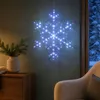 Decorazione a forma di fiocco di neve illuminato, bianca, Anteprima dell’immagine prodotto 6