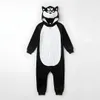 Pigiama Onesie Kigurumi Costume Travestimento Husky Nero Anteprima dell’immagine prodotto 8