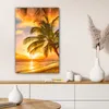 MuchoWow® - Leinwandbilder - Sonnenuntergang - Palme - Produktbild-Vorschau 6