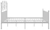 vidaXL Bettgestell Weiß Metall 180x200 cm Produktbild-Vorschau 3