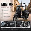 Motorroller 50 ccm Burnout MiniMe 2.0 Mattschwarz 45 km/h Produktbild-Vorschau 7