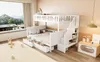 Sweiko Lit d'enfant 90x200/140x200cm, lit superposé en bois Voir les images du produit 8