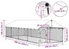 vidaXL Vonkajšia búda pre psov so strechou 600x200x150 cm Náhľad obrázku produktu 7