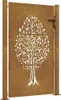 Vidaxl Gate 105x155 cm Baumdesign Acier corten Voir les images du produit 1