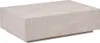A rectangular coffee table with a stone-like texture, shown from a side-diagonal angle on a white background. Voir les images du produit