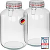 WELLGRO Einmachgläser mit Bügelverschluss rund 4880ml - Produktbild-Vorschau 1