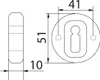 Ronde sleutelfolie GAMET PLT24-N-GAB-BL, met patine Productafbeelding-voorbeeld 2