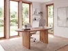 FineBuy Schreibtisch 180x90x76 cm Akazie Massivholz Produktbild-Vorschau 2