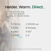 Spectrum LED Globelamp G80 E27 Helder - 8.5W 1150lm 2700K - Productafbeelding-voorbeeld 3