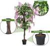 COSTWAY Kunstbaum mit Blüten, Kunstpflanze groß im Topf, Produktbild-Vorschau 5