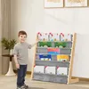 Bücherregal für kinder 75x30x76cm aus Baumwolle Leinen und Produktbild-Vorschau 4