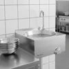 Lavabo in acciaio inox Mahlzeit con comando a ginocchio, Anteprima dell’immagine prodotto 2