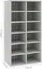 vidaXL Étagère à chaussures gris béton 54x34x100,5 cm Bois Voir les images du produit 8
