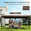 Toit de rechange Outsunny pour pavillon de jardin Voir les images du produit 6