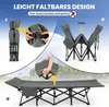 COSTWAY Lit de camp pliable avec sac de transport & poche Voir les images du produit 7