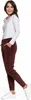 Bequeme Damen-Velours-Trainingsanzughose Mit Hohem Bund Und Produktbild-Vorschau 8