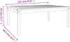 The Living Store Gartentisch 121x82,5x45 cm Massivholz Produktbild-Vorschau 7