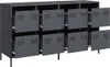 Sideboard Anthrazit 135x39x73,5 cm Kaltgewalzter Stahl Produktbild-Vorschau 4