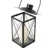 Laterne aus Metall und Glas - Windlicht Farbe schwarz - Produktbild-Vorschau 6