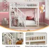 SUNFECILI Etagenbett 140x200 cm,Hochbett 140x200,Kinderbett Produktbild-Vorschau 4