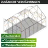 BRAST Gewächshaus Aluminium mit Fundament | 380x250x235cm | Produktbild-Vorschau 10