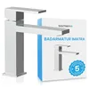 Bächlein Wasserhahn fürs Bad in kantigem Design, Produktbild-Vorschau 1