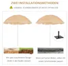 Outsunny Sonnenschirm Strandschirm Hawaiischirm Partyschirm Produktbild-Vorschau 7