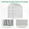 Outsunny Foliengewächshaus begehbares Gewächshaus mit 4 Produktbild-Vorschau 6