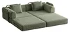 Sofa rozkładane typu "chenille" 2 w 1, z schowkiem w Podgląd zdjęcia produktu 12