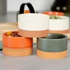 Excellent Houseware 7-teiliges Servierset, Keramik/Bambus, Produktbild-Vorschau 3