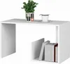 Tavolino da caffè Paul basso con ripiano bianco design Anteprima dell’immagine prodotto 2