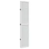 A white, tall, narrow, folded room divider with a grid pattern. Podgląd zdjęcia produktu