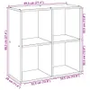 A line drawing of a bookshelf with dimensions indicated. Náhled obrázku produktu