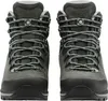 A pair of hiking boots shown from the front against a white background. Produktbild-Vorschau