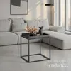 Table d'appoint CAMBRIDGE 40x40x44cm - noir Voir les images du produit 7
