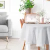 EUROFIRANY | Tischdecke - 180 cm - Rund - Weiß - Elegante Produktbild-Vorschau 5