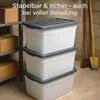BigDean 4x 60 L Boîte de rangement avec couvercle grande Voir les images du produit 5