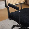 Silla de oficina de chenilla con respaldo trenzado, Vista previa de la imagen del producto 4