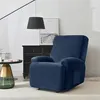 Elastický velurový potah na relaxační křeslo s podnožkou Náhled obrázku produktu 2