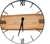 Horloge murale bois métal, Horloge murale design Voir les images du produit 1