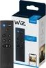 A black Wizmote remote control is shown next to its packaging, which features the Wiz logo and product details. Voir les images du produit