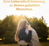 Grabherz Grabschmuck Grab Herz Spruch - Für immer in Produktbild-Vorschau 4