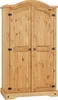 Kleiderschrank SALSA Garderobenschrank Mexiko Möbel Kiefer Produktbild-Vorschau 1