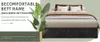 Sweiko Modern minimalist bed frame, 140x200CM, gray, Dutch Produktbild-Vorschau 4