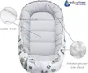 Babynest, Reisebett, Babynestchen, 100x60x15, Mint Zoo mit Produktbild-Vorschau 8