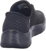 A rear view of a black Skechers women's slip-on shoe. Produktbild-Vorschau