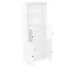 Vysoká koupelnová skříňka 57,4x28,5x160 cm, se skleněnými a Náhled obrázku produktu 14