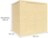 Bertilo Gerätehaus Box 2 - 18 mm naturbelassen Box 2: 208 x Produktbild-Vorschau 5